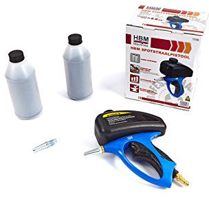 Pistolet de sablage par projection HBM (incl. 2 kg d'abrasif et 2 buses)
