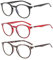 Suertree Anti Blue Lesebrille 3 Pack Computer Brille Herren Damen Anti Rays Lesebrillen für Frauen Männer Fashion Leser 1.5X JH252