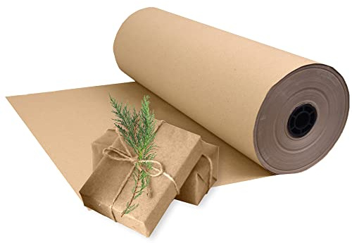 Triplast Brown ECO Kraft Paper (500mm x 200m) - Eco-Conscious & Recyclable - Multipurpose Wrapping Paper Roll with a Premium & Rustic Finish - Ideal for Gift Wrapping, Parcel Packing, Arts & Craft