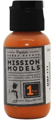 MISSION MODELS MMP-171 Transparent Orange Acrylic Paint 1 oz (30ml)