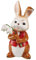 Goebel Ostern Figur Osterhase, Porzellan, Mehrfarbig, 7.5x9x15 cm