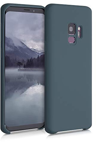 kwmobile Housse Compatible avec Samsung Galaxy S9 Coque - Housse de téléphone Protection Souple en TPU Silicone - Ardoise foncée