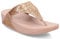 Fitflop Lulu Glitter Toe-Thongs, Sandali a Punta Aperta Donna, Oro Rosa, 38 EU