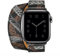 Aergood Cuir Bande,Compatible avec Apple Watch Bracelets 38/40/41mm 42/44/45mm, Double Tour Bracelet de pour iwatch Series 7 6 5 4 3 2 1 SE(38/40/41mm,Noir/Motif)