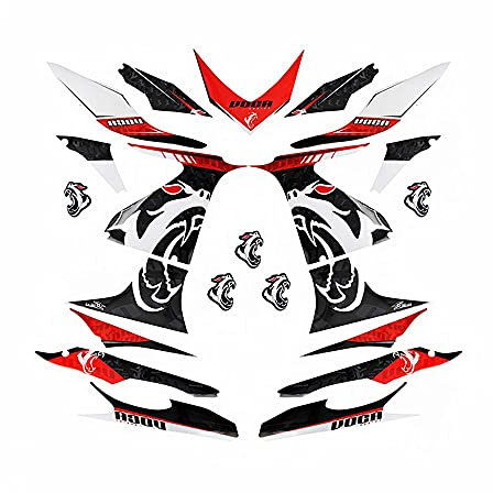 Autoadhesivo para MBK 50 Nitro 1997 + 2012 Yamaha 50 aerox 1997 + 2012