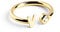 SINGULARU - Anillo Personalizado Letter Spark. Ajustable. Plata de Ley 925 con Acabado Baño de Oro de 18 Kt. Talla Unica. Joyas para Mujer. Letra V