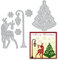 Metall Weihnachten Stanzformen Baum Hirsch Lampe Stanzformen Prägeschablone Vorlage für Kartenherstellung Scrapbooking Papier Basteln Album Stempel DIY Weihnachtsdekoration