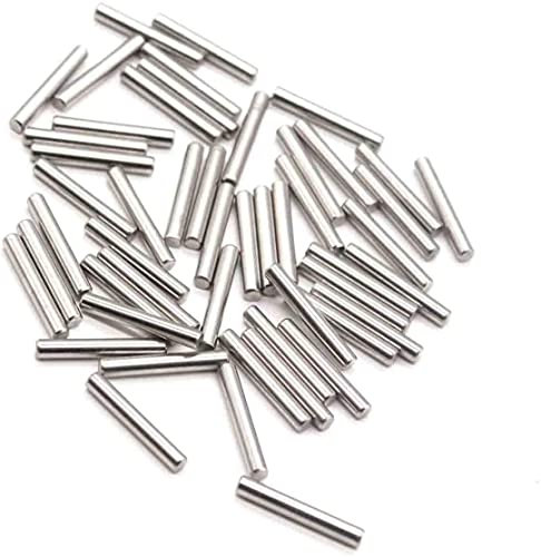 100 pezzi 304 perno cilindrico in acciaio inox, diametro 1 mm; lunghezza totale 4 mm. Utilizzato per apparecchio, calibro pin, cerniera ecc.