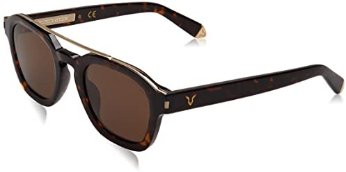 Police Unisex SPLC47 Sunglasses, Brown, 50