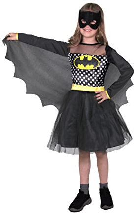 Batgirl Fashion costume disguise girl official DC Comics (Size 5-7 years) with tulle skirt