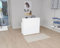 goodsforbusiness Thekenelement Berlin mit Schreibtisch 120x75x110,5cm Holz weiß - Empfangstheke Rezeption Arbeitsplatz, Verkaufstheke Made in Germany