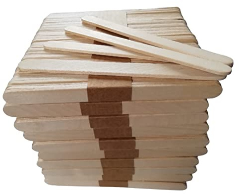 SEQUENTIAL - 500 Pack Natural Wooden Lolly Sticks Plant 114mm x 10mm x 2mm. Plant Labels Garden Identifiers. Wooden Lollipop Stick for Craft (500 Lolly Sticks)