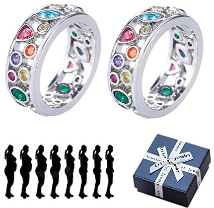 Enéas Kristall-Quarz Ring, Enéas Stil Kristall-Quarz Ionix Ring, TORINA Crystal-Quartz Ionix Ring, Quartz Crystal Ring for Women Men (10)