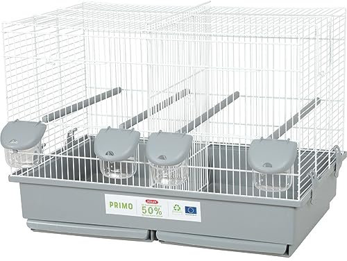 Zolux - Vogelkäfig Primo 57 weiß und grau 57 x 31 x 41 cm