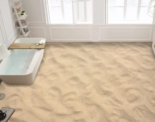 3D-Tapeten für weiche Sandböden, selbstklebend, abnehmbar, für Küche, Bad, wasserdichter Boden, 150 x 105 cm