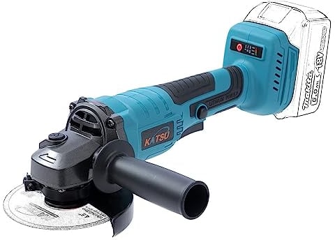 Smerigliatrice Angolare a Batteria Brushless 21V KATSU FIT-BAT, 115mm con Motore Brushless per Taglio Lucidatura Smerigliatura, 3 Velocità, Batterie non Incluse (solo Macchina) 102606