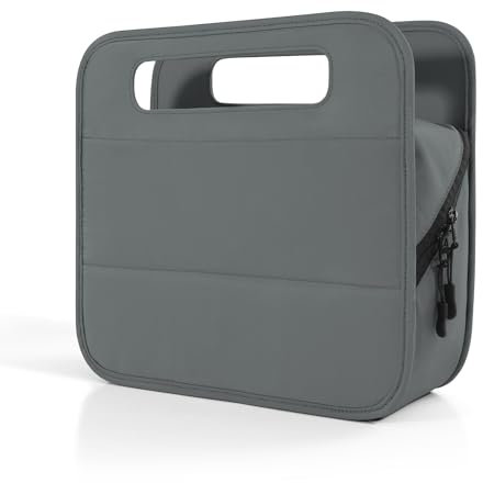 YHYEH 33cm 3L 4-in-1 Travel Essentials Organiser,Kleine Business Handtasche,Koffer Getränkehalter, Telefon Tablet Stand,Flughafen Zubehör Lagerung