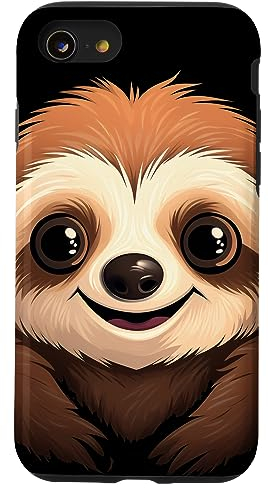 Faultier Gesicht Faultier Liebhaber Hülle für iPhone SE (2020) / 7 / 8