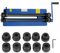 Machine à cintrer ronde 460 mm manuelle avec 6 jeux de cubes - Cintreuse à rouleaux en tôle d'acier pour ateliers de tôle