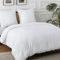 BEDSURE Bettwäsche 220x240 Baumwolle Weiß - Bettwäsche-Sets 220 x 240 cm Bettbezug 3teilig mit 2 Kissenbezüge 80x80 cm, Oeko-TEX Bedding mit Reißverschluss