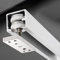 HEIBTENY Puerta plegable Polea Riel Abajo/Superior Colgado Suave Puerta Corredera para Max 60 kg (2 Piezas 50cm Lower Door Track)