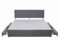 Panana Grey Divan Double Bed Linen Fabric Divan Bed Frame With/without Headboard Storage Drawers (with Headboard, 4 Drawers, 6FT Super King)