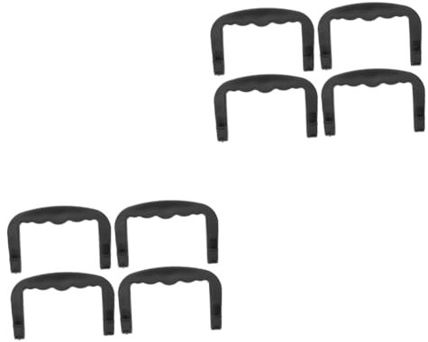 Toddmomy 8 STK Griff Für Haustierkäfig Ersatzteile Für Hundekisten Haustierkäfigträger Austausch des Vogelkäfiggriffs Ersatz Für Hundeboxen Griffe Für Tierkäfige Ersatzgriffe Black Plastik