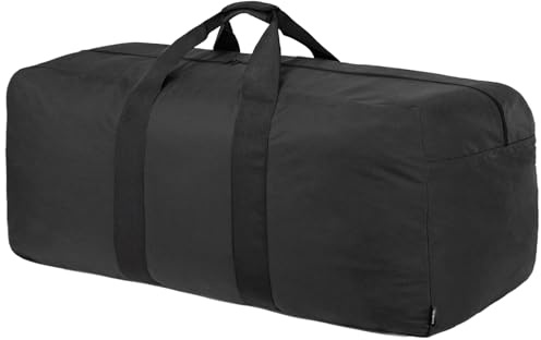 Vorspack 250L Leichte Faltbare Reisetasche für Herren Damen, Schwarz | Extra Große Reisetasche, Wasserdicht Reisetaschen, Aufbewahrungstasche für Reisen Weekender Camping Übernachtung