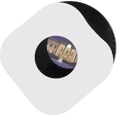 20 custodie interne per dischi in vinile in carta kraft bianca pesante con angoli arrotondati, coperture protettive antistatiche per album LP (17,8 cm)