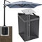Dolibest Sonnenschirmhalter Bodenplatte, Terrassenschirm Bodenhülse Einbetonieren Wäschespinne Bodenhalterung Schirmständer Ampelschirm Bodenmontage Beton für Outdoor Garten Hof Balkon, Knock Down
