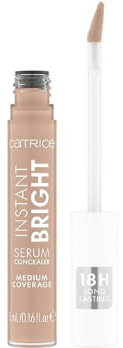 Catrice Instant Bright Serum Concealer, Nr. 010C, Nude, feuchtigkeitsspendend, langanhaltend, strahlend, für trockene Haut, vegan, ölfrei, ohne Konservierungsstoffe, ohne Parabene, 1er Pack (5ml)