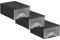 Rotho Set Frontbox Schubladenbox 1 Schub, Kunststoff (PP) BPA-frei, anthrazit (3 x Klein)