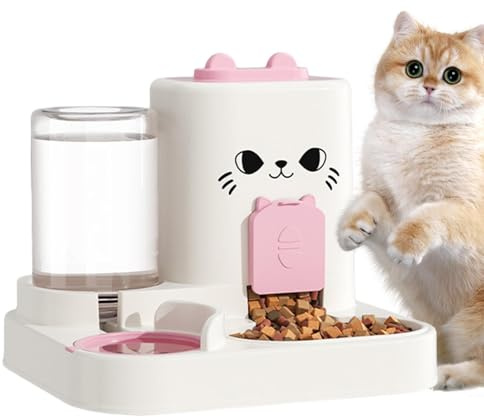 Automatischer Futternapf für Katzen, automatischer Futternapf für Haustiere, Zeitschaltuhr für Katzen, Futternapf und Wasserspender für Katzen,