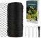 Garden Netting, RIFNY 2×20m Bird Netting for Garden Outdoor Patio Plants, Heavy Duty Moven Mesh with Ties and Staples Protected Fruit Trees Blueberry from Chickens Pond Leaf