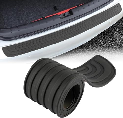 PAPEP Stoßstangenschutz aus Gummi für Porsche 911 Carrera (997), Anti Kratz Einstiegsleisten Schutz Kantenschutz Aufkleber Heckstoßstangenschutz,90cm