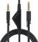 Bonbela Ersatz Audio Aux -Kabelkabel -Gaming -Headset -Audiokabel 2 Meter Einstellbares Volumen 3D -Stereoverlängerungskabel für Astro A10 A40 A30