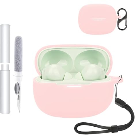 Custodia protettiva in silicone per auricolari XIAOMI REDMI Buds 6 Pro, resistente ed ecologica, con fori precisi e compatibilità di ricarica, antiurto, confortevole al tatto, rosa