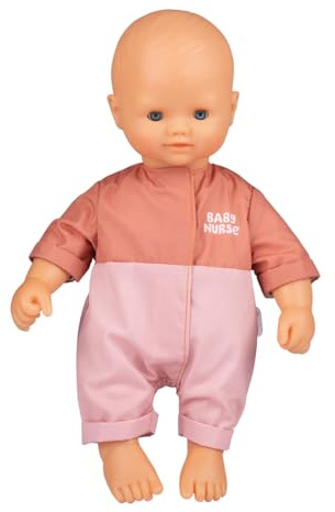 Smoby - Baby Nurse Puppe - Babypuppe, 32 cm groß mit Schlafaugen & weichem Körper - Rollenspiel & Puppenspielzeug (inkl. Outfit in Baby Nurse Farben), für Kinder ab 18 Monaten