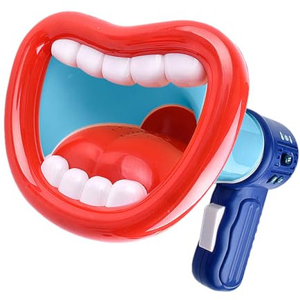 Bull Horn Speaker - Tragbarer Sprachverstärker mit Wiedergabe und Soundeffekten | Lustiges Audiospielzeug mit einem starken Mundstück-Design, ideal für Kinder für Jugendliche für intakte