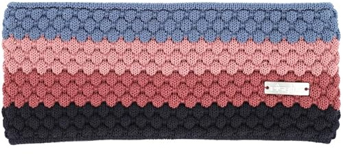 Eisglut Damen Stirnband Odelial Merino Made in Germany, marine/blush