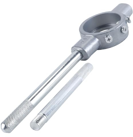Durlo Llave de mango para troquel redondo M18-M22/45 mm, soporte de troquel de rosca de aleación de zinc para corte y reparación de roscas.