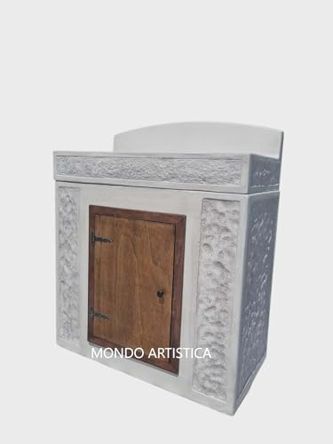 LAVELLO LAVANDINO IN CEMENTO, LAVABO, FONTANA, CON MOBILE PER ESTERNO GIARDINO MISURE: 84X44 H 100