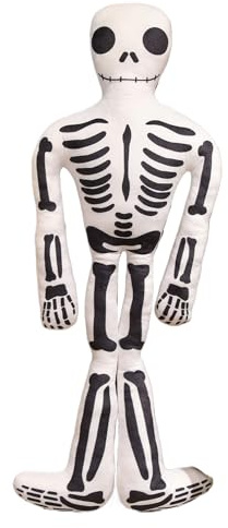 Generico Halloween Plüschskelett - Kuscheliger Schädel zum Umarmen aus Plüsch 15 Zoll | Weicher Schädel zum Umarmen für Weihnachtsdekorationen, Zuhause, Uf