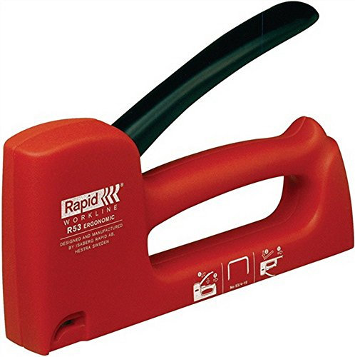 Rapid Handtacker R53, Tacker für Holz und Stoffe, Leicht, Klein und Handlich, für Klammern Typ 53, 4-10mm