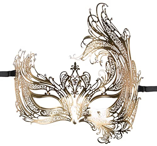 Teazers Durchbrochene venezianische Maske, gold