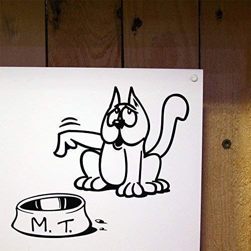 LEERER Tank Sticker Katze StickerBomb Aufkleber Decal - Dub (innenklebend, schwarz)