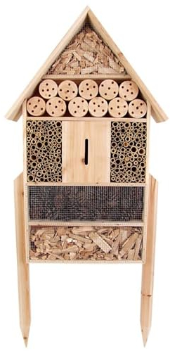 XXL Insektenhotel auf Fuß 119x50x12cm Insektenhaus Pension Nistkasten Gartendeko