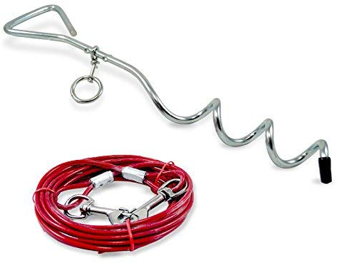 ZD Trading Anlegepflock mit Hundeleine 4 Meter