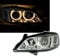 Depo Angel Eyes Scheinwerfer Set Klarglas Chrom mit Standlichtringe