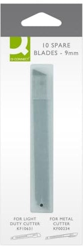 Q-Connect Light Duty 9 mm Blades (Pack of 10)